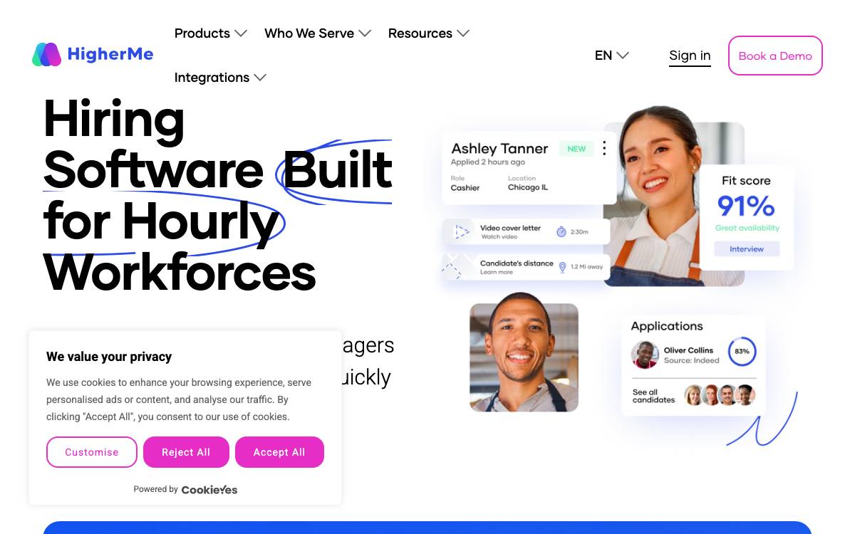 HigherMe website preview