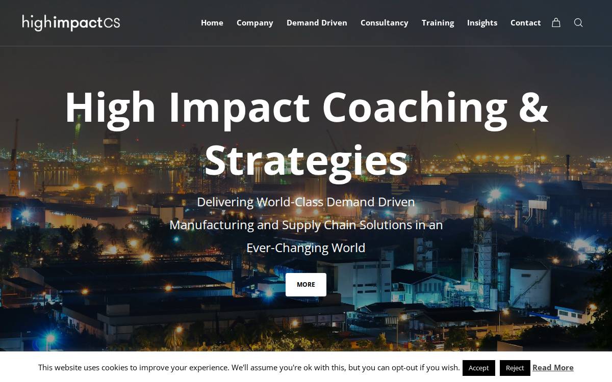 Highimpactcs website preview