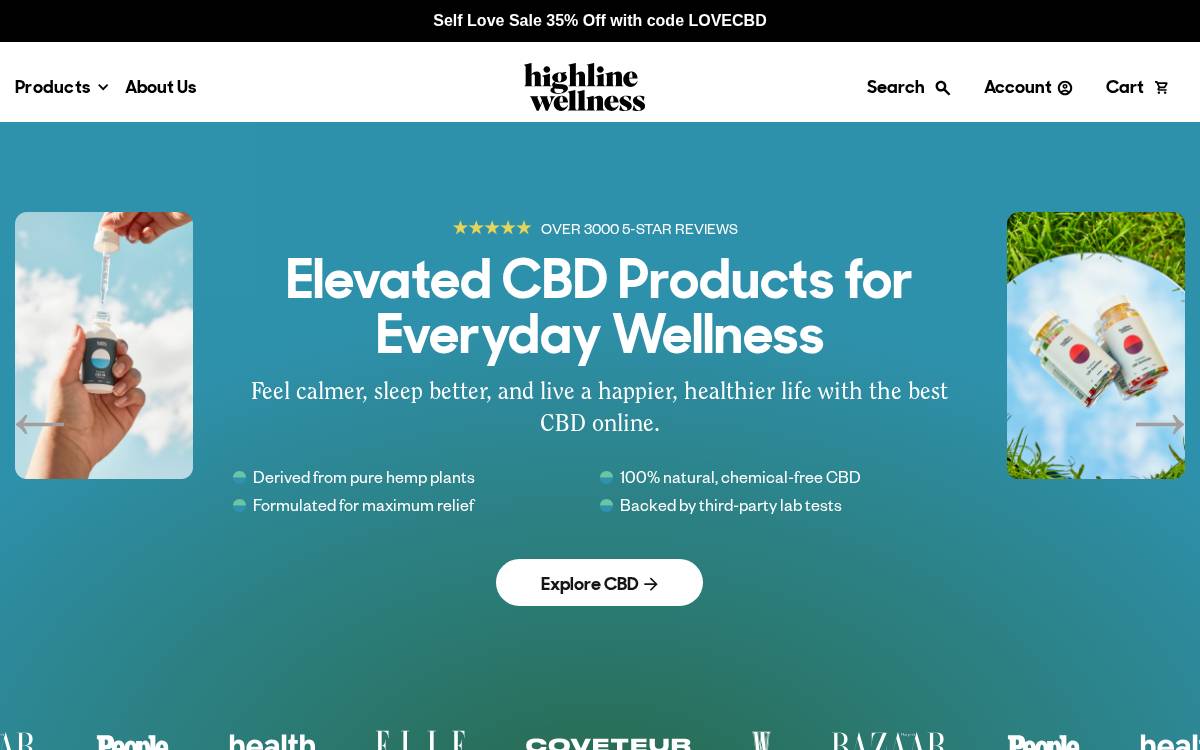 Highline Wellness website preview