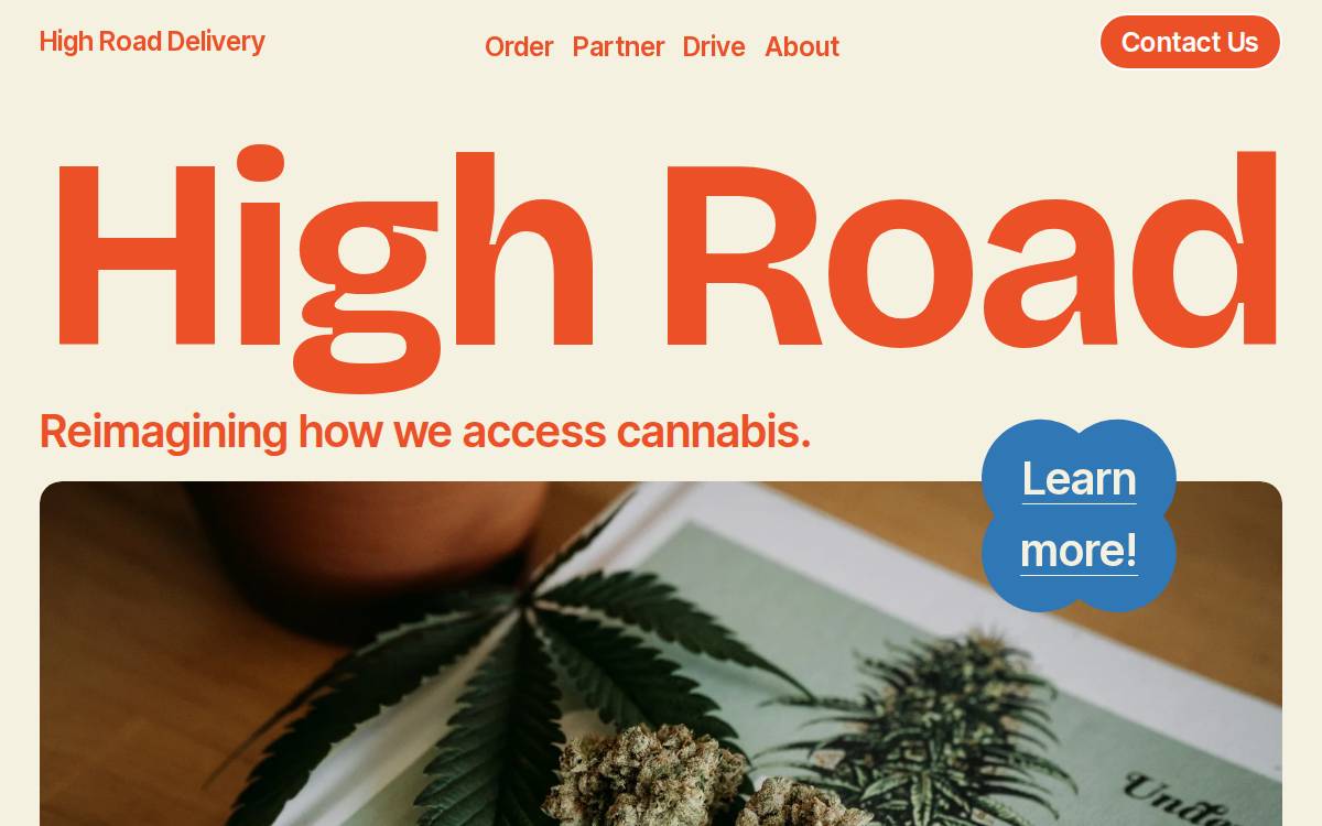 Highroaddelivery website preview