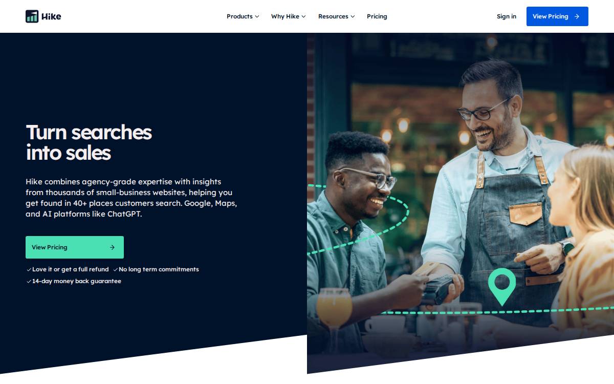 Hike SEO website preview