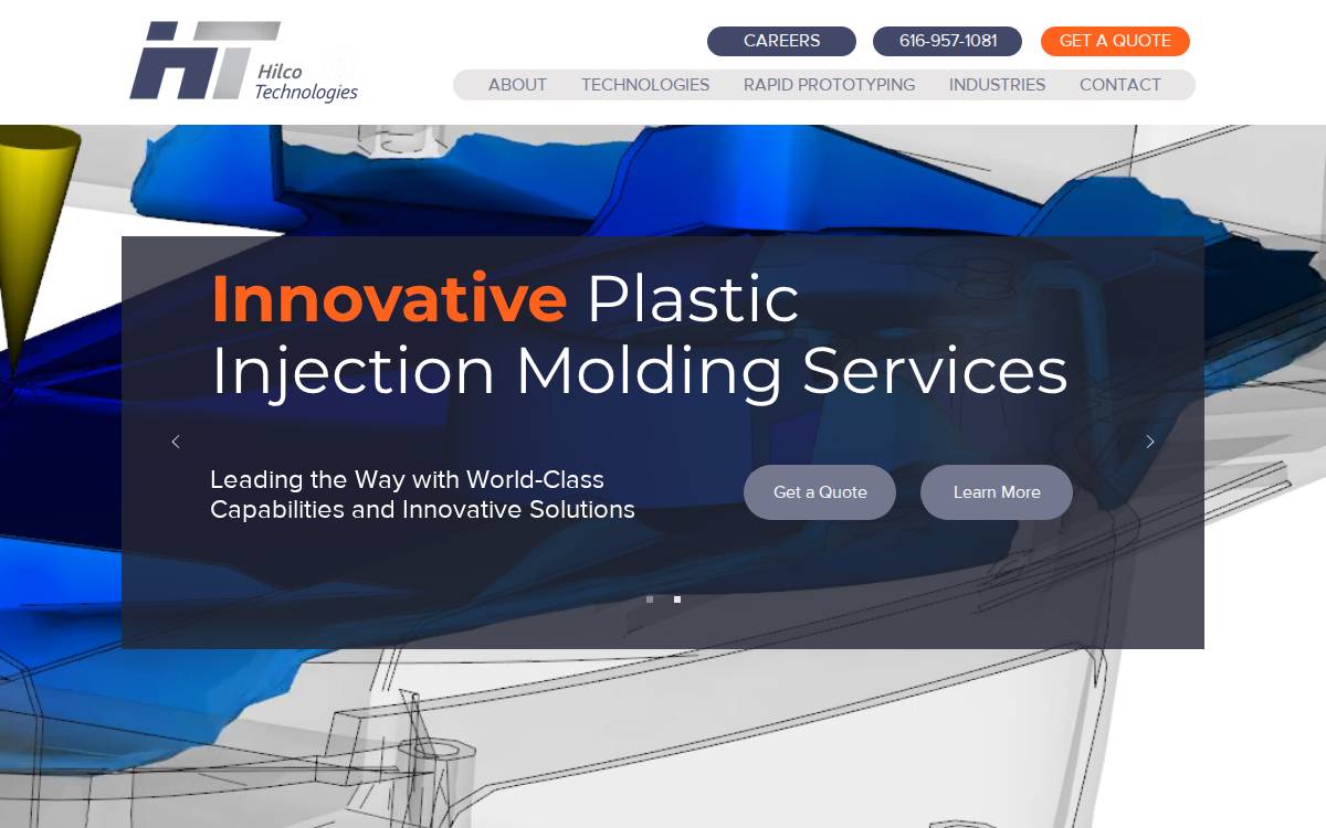 Hilcotech website preview