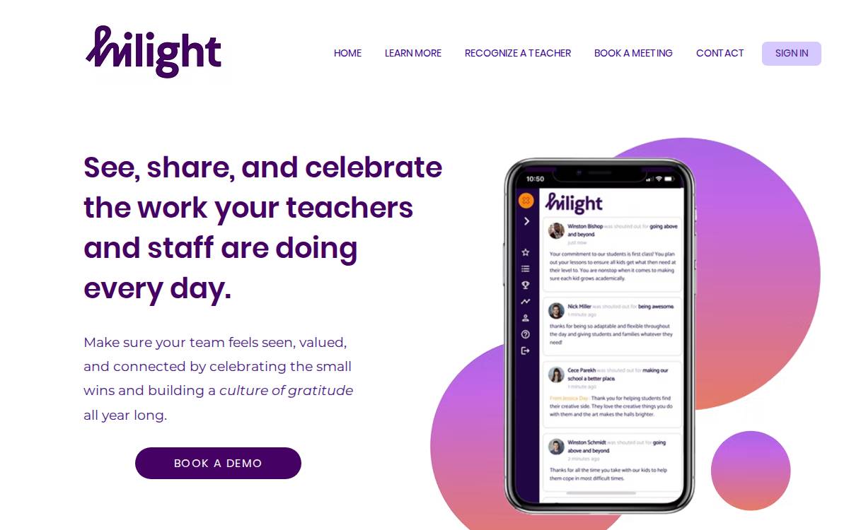 Hilight website preview