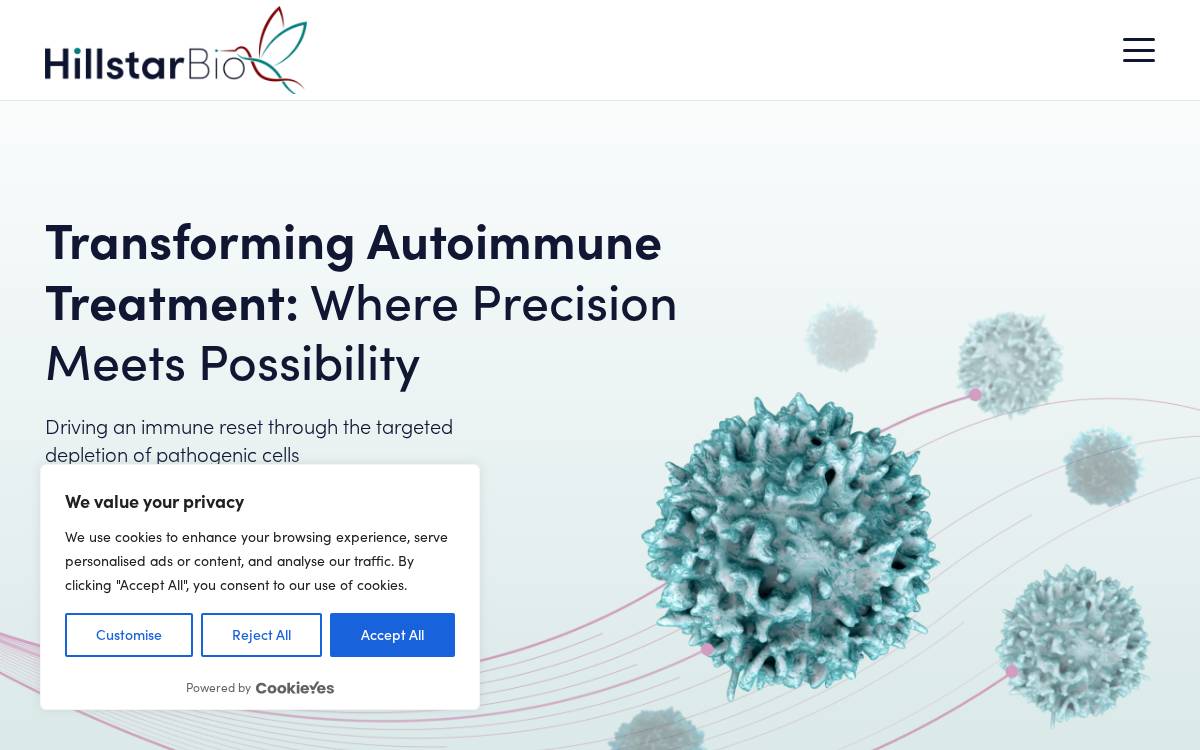 HillStar Bio Website website preview
