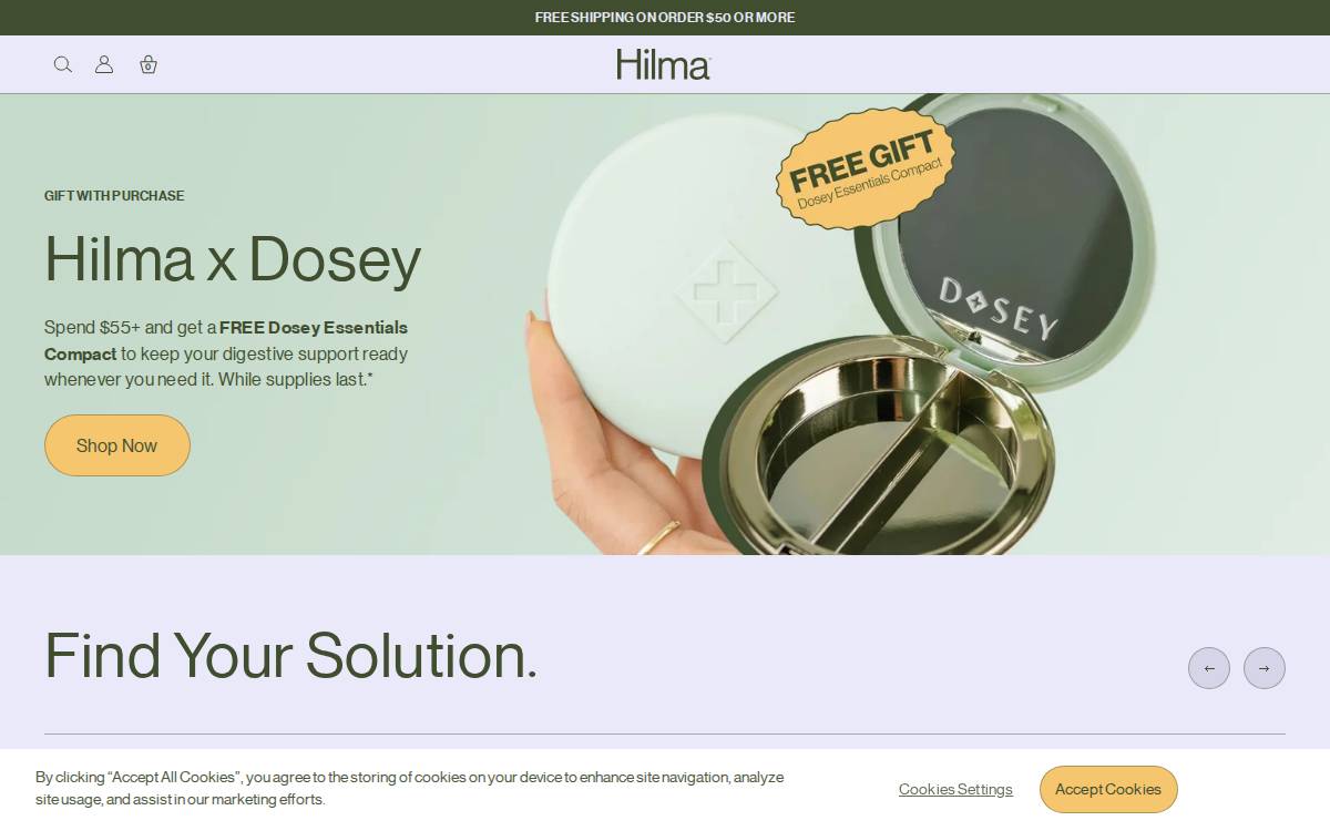 Hilma website preview