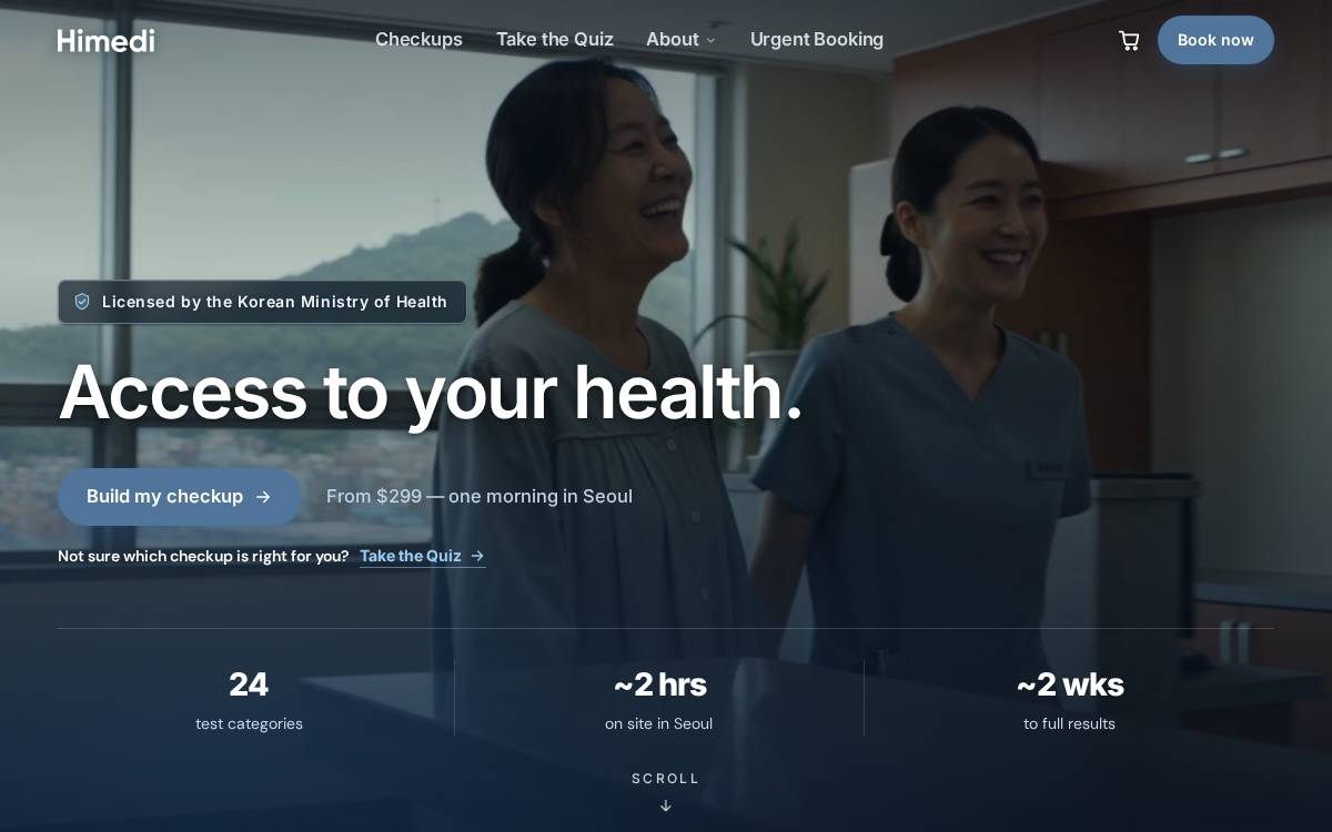 Himedi Seoul, South Korea website preview