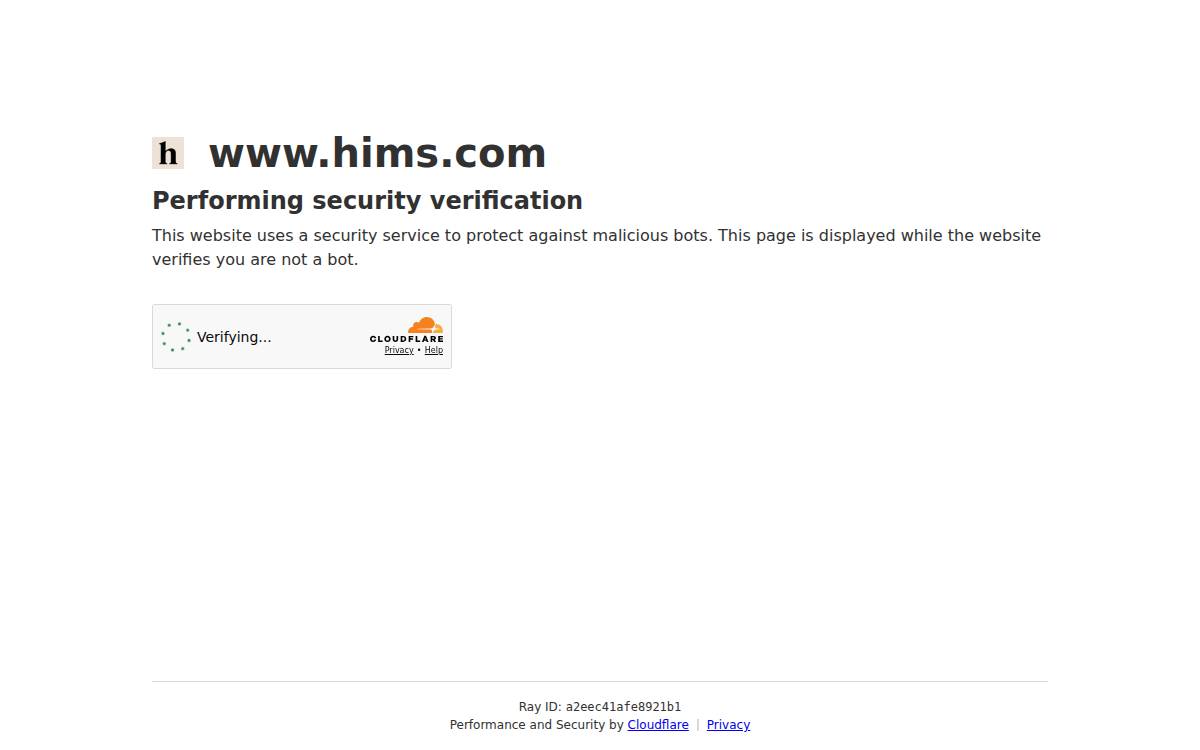 Hims website preview