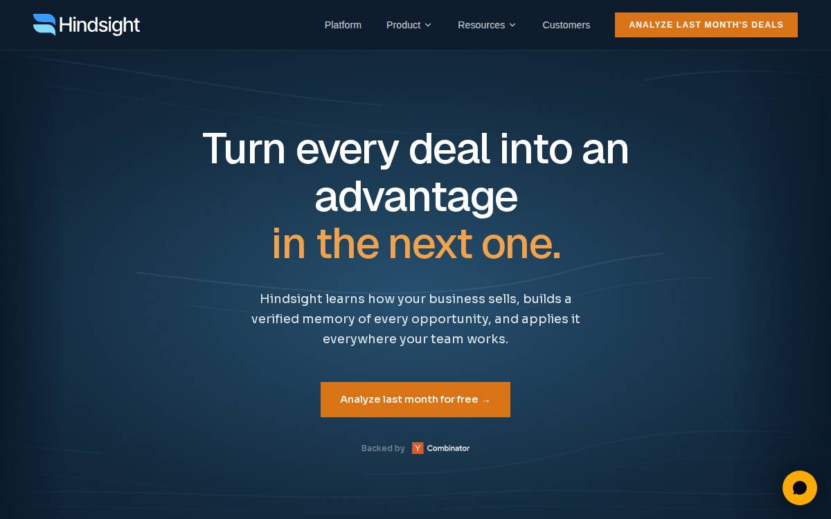 Hindsight website preview