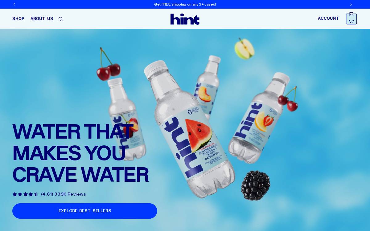 Hint website preview