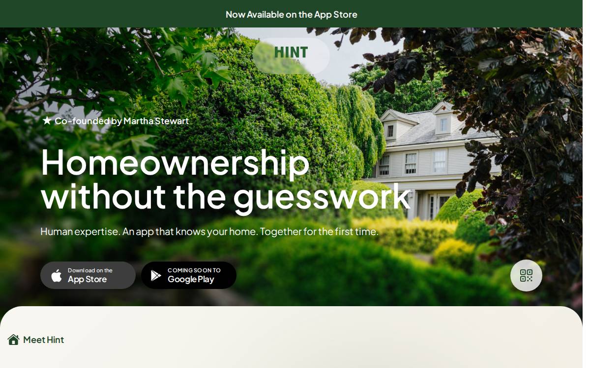 Hinthome website preview