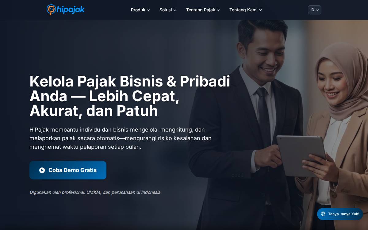 Hipajak website preview