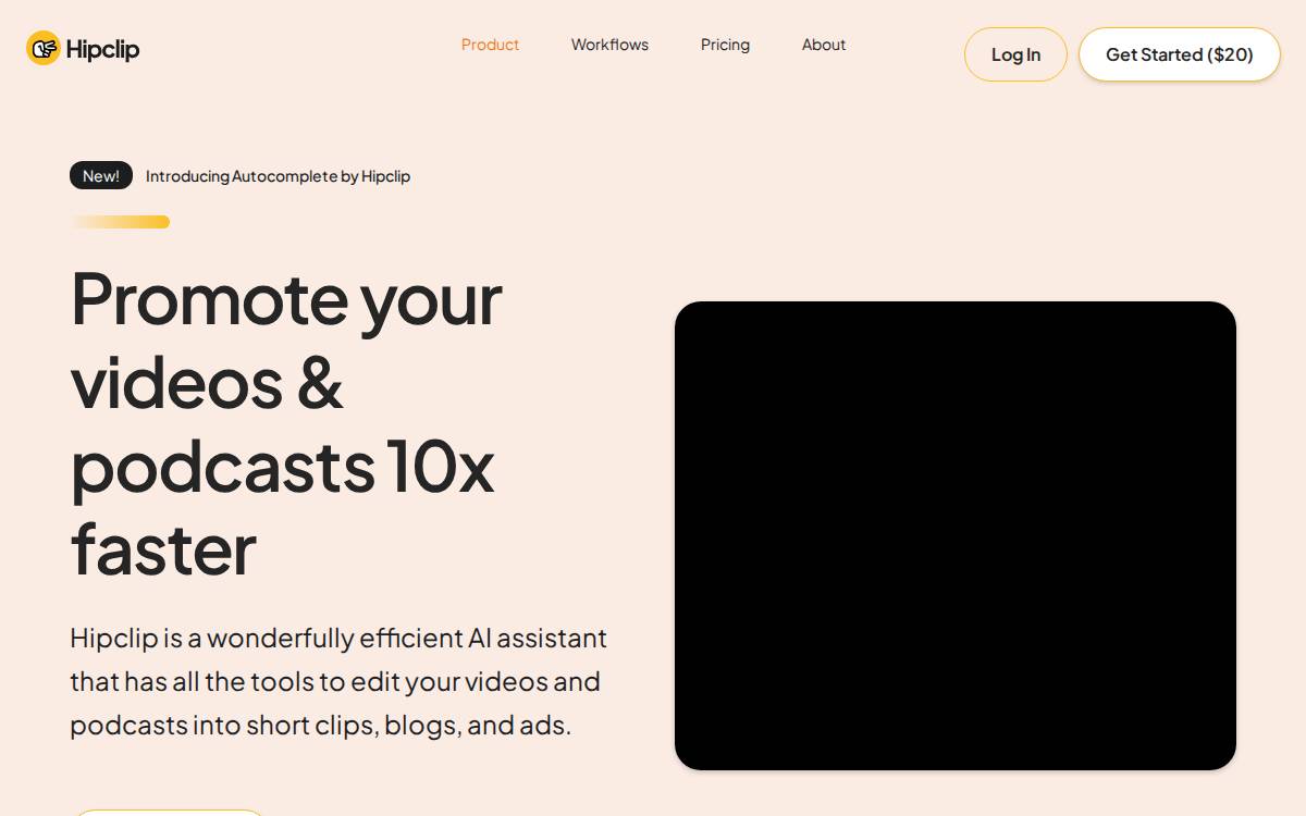 Hipclip website preview