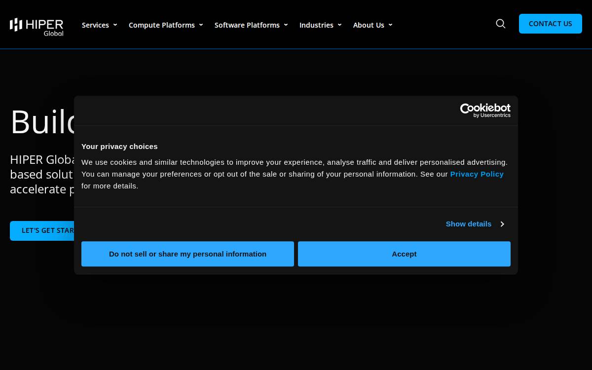 Hiper Global website preview