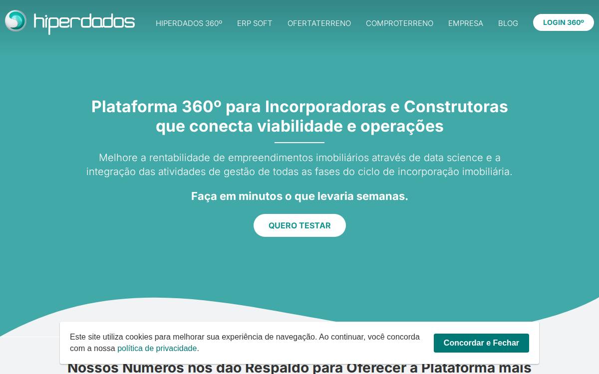 Hiperdados website preview