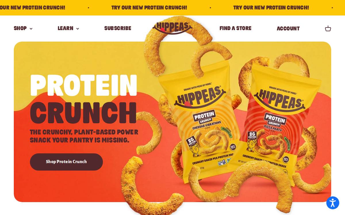 Hippeas website preview