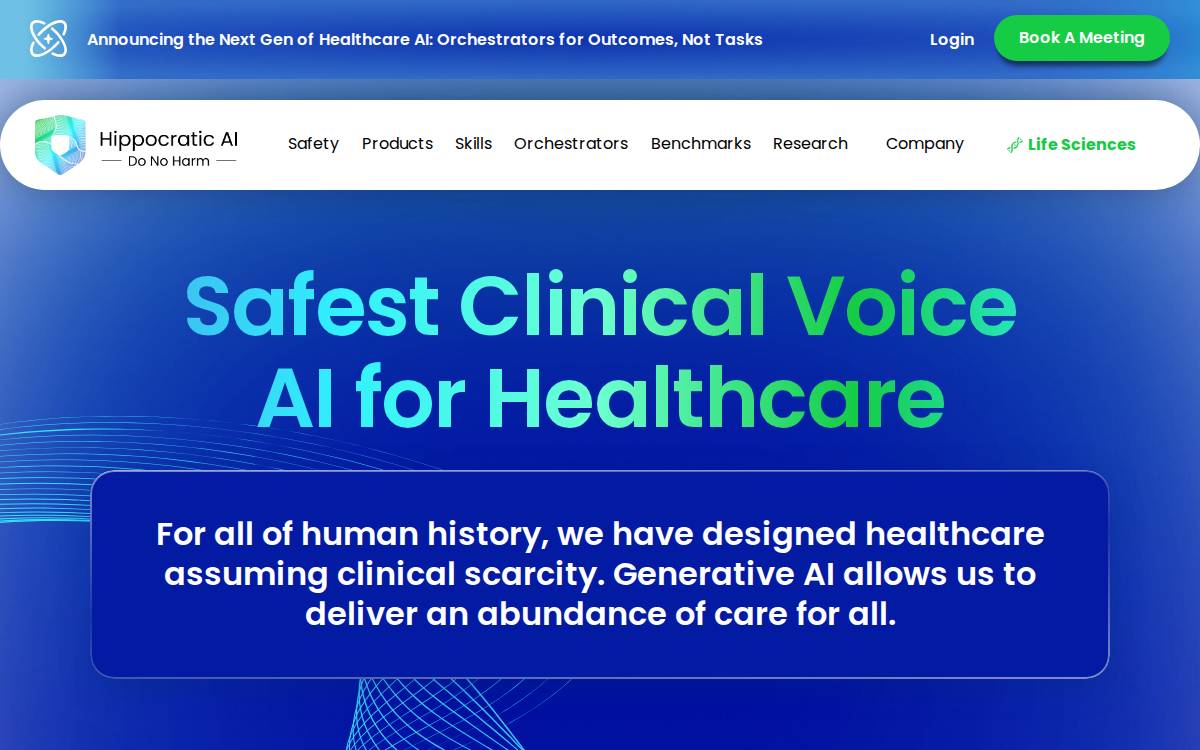 Hippocratic AI website preview