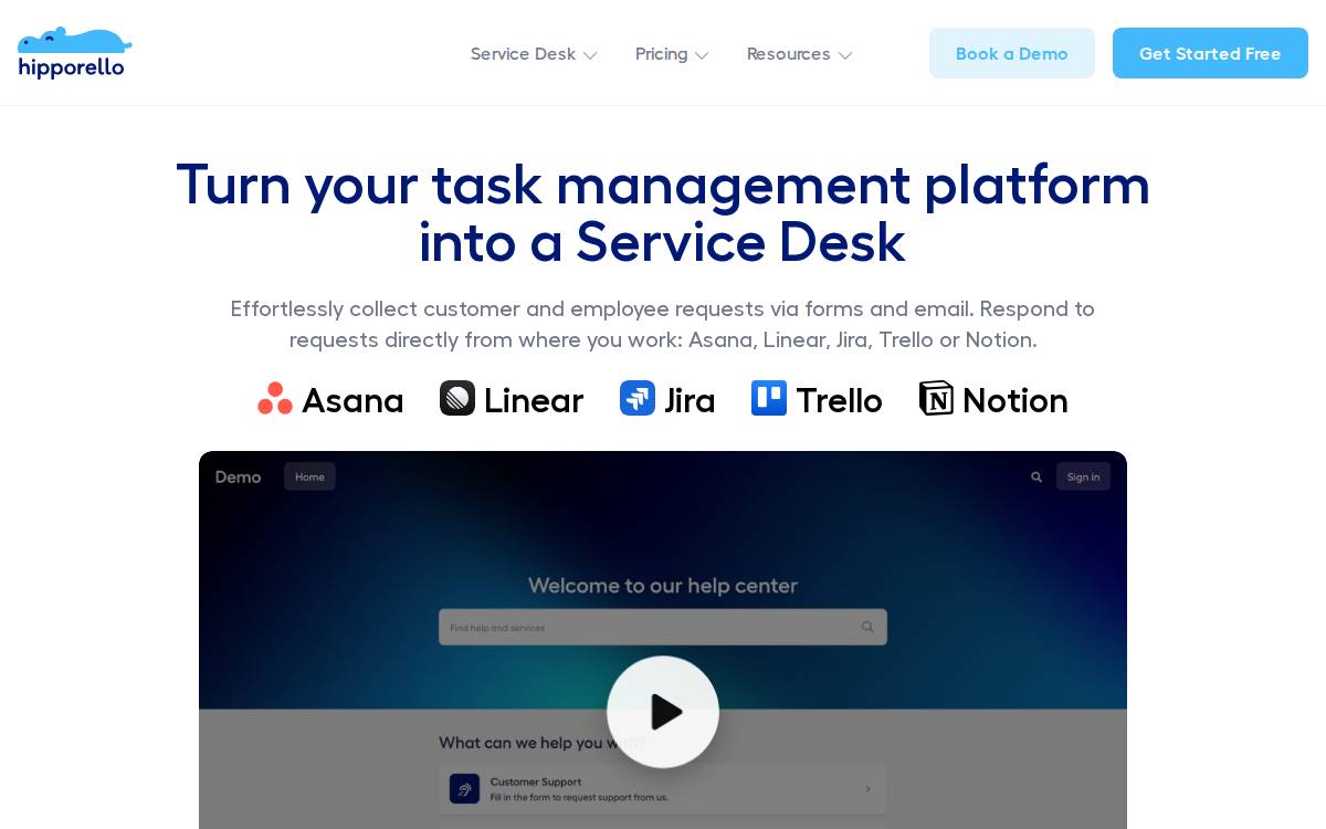 hipporello website preview