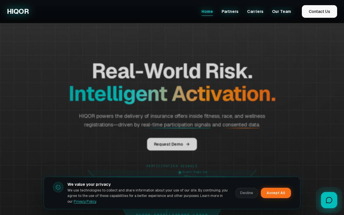 Hiqor website preview