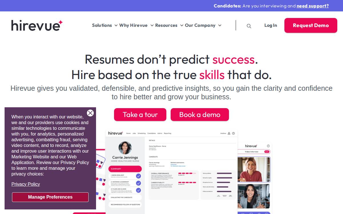 Hireguide website preview