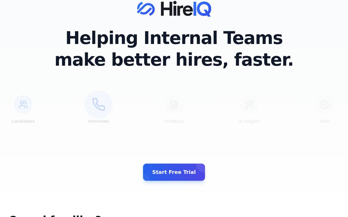 HireIQ website preview