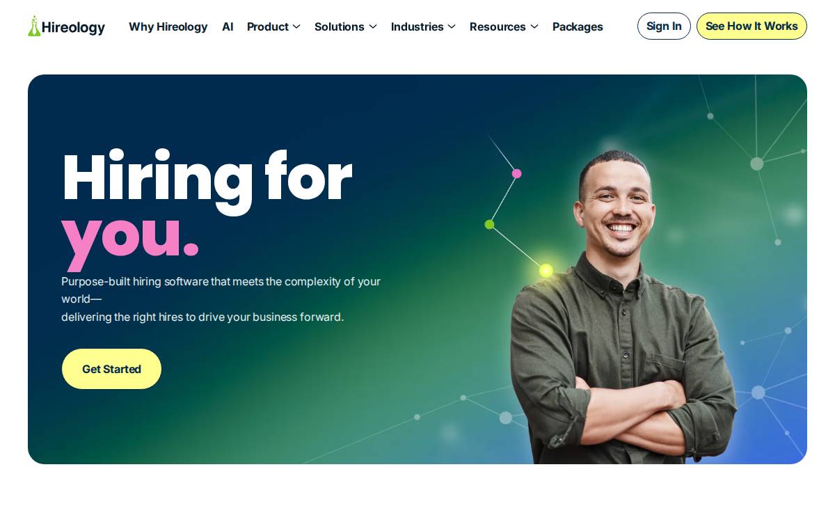 Hireology website preview