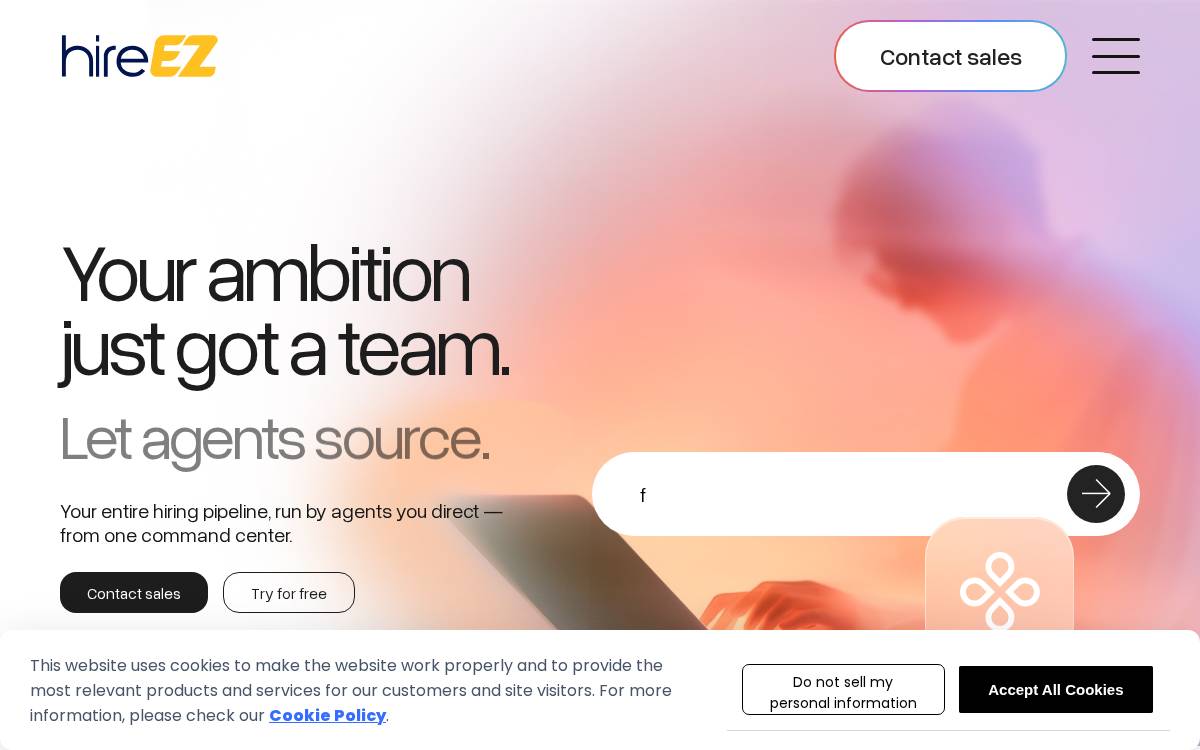 Hiretual website preview