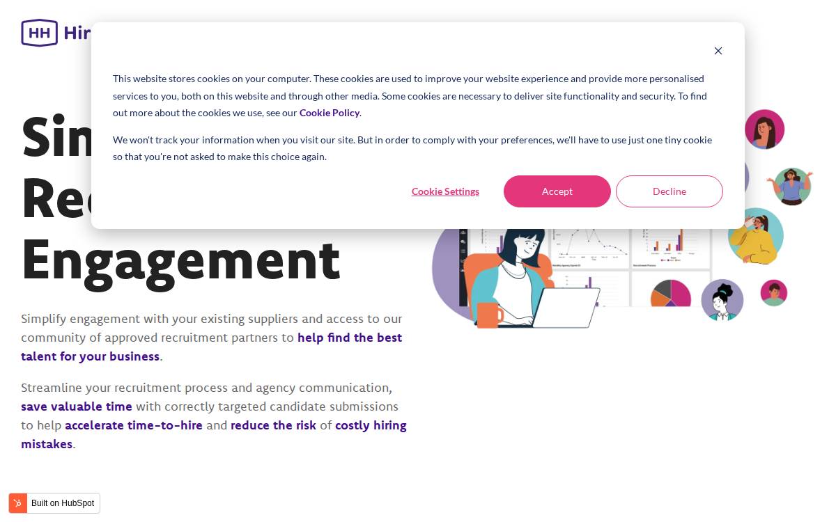 Hiring Hub website preview