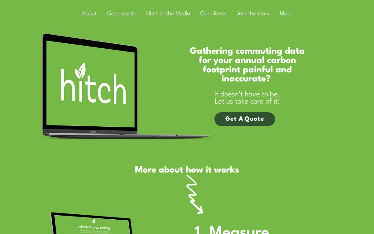 Hitch website preview