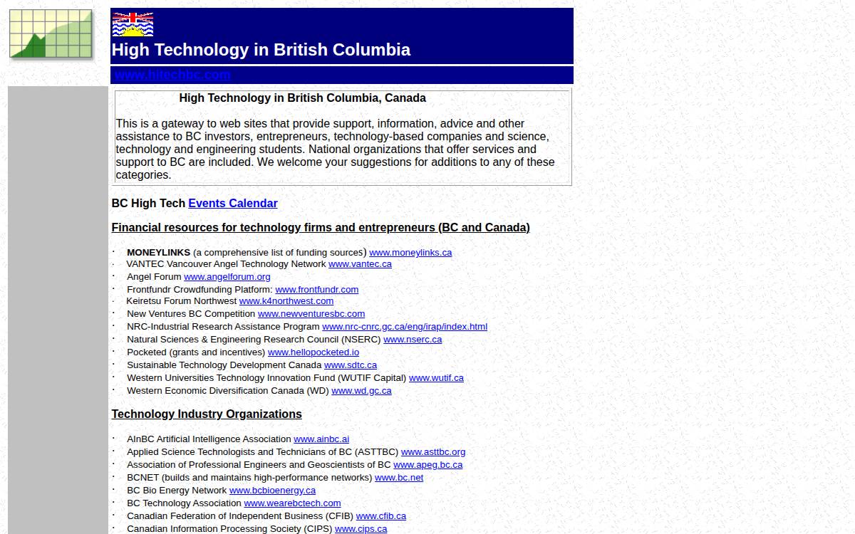 HiTechBC website preview