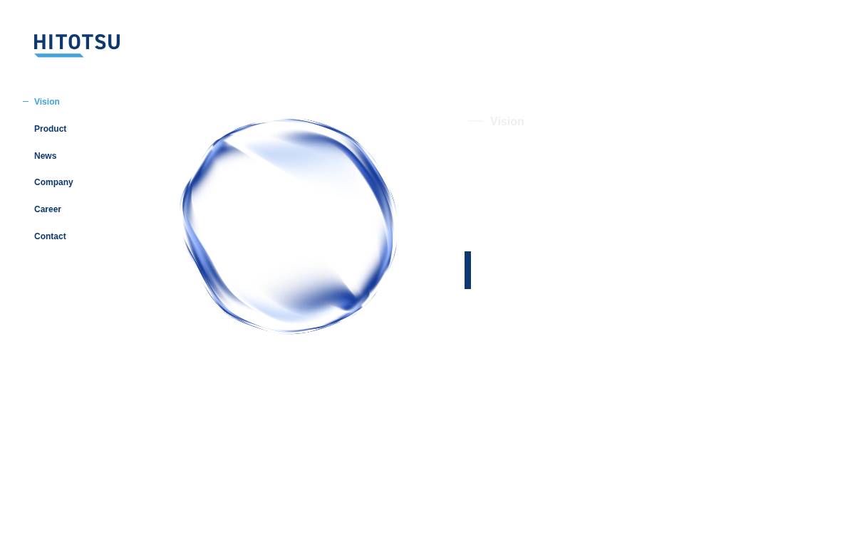 HITOTSU株式会社 website preview