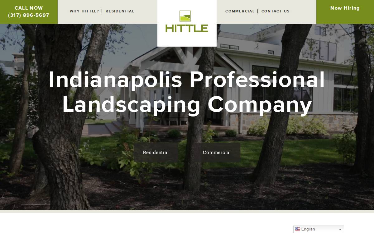 Hittle Landscaping website preview