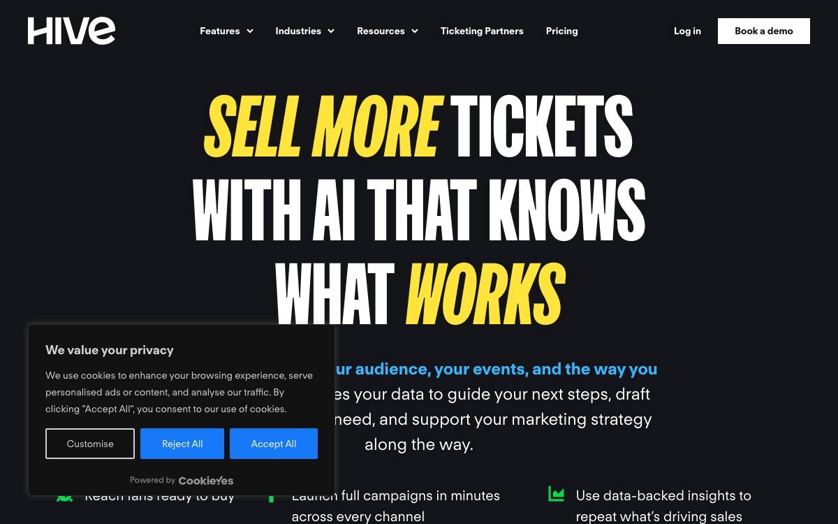 Hive website preview