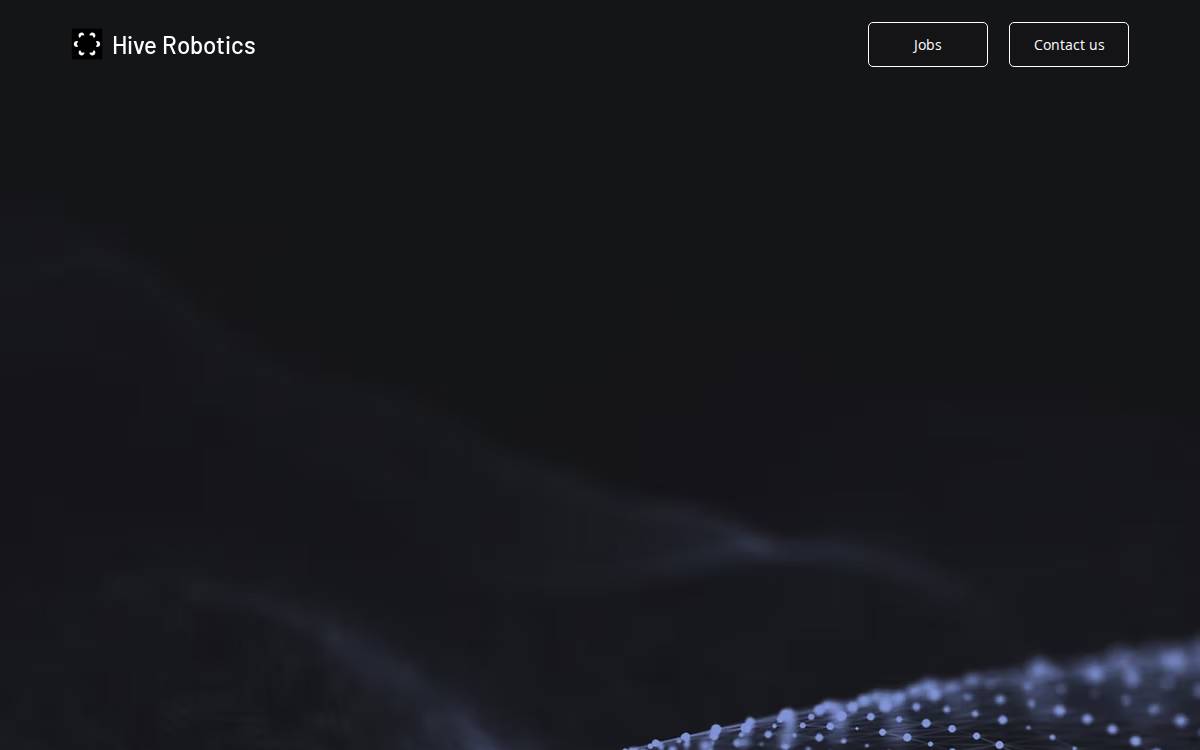 Hive Robotics website preview