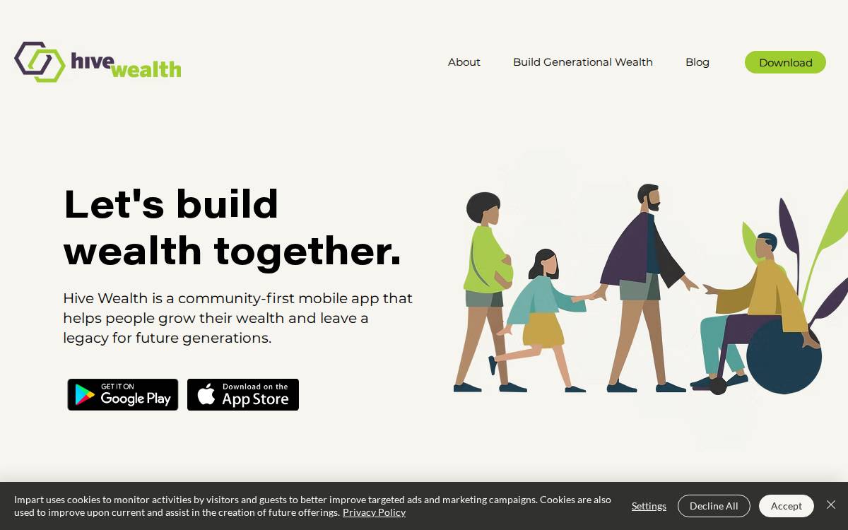 Hive Wealth website preview
