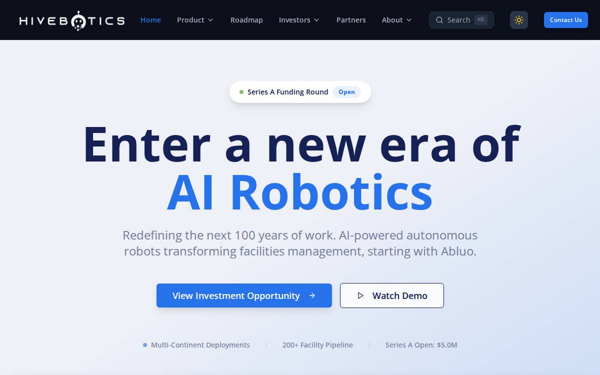Hivebotics website preview