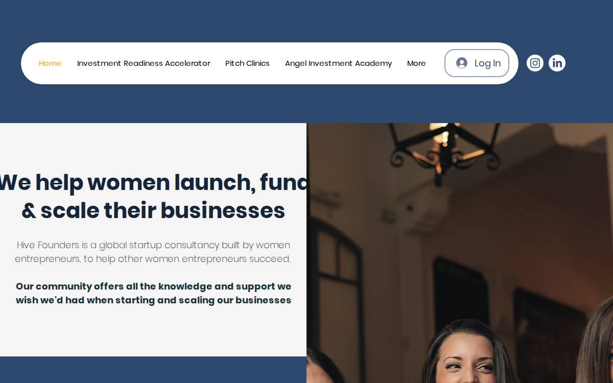 Hivefounders website preview