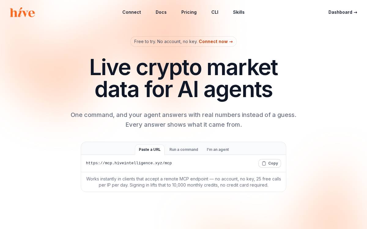 Hiveintelligence website preview