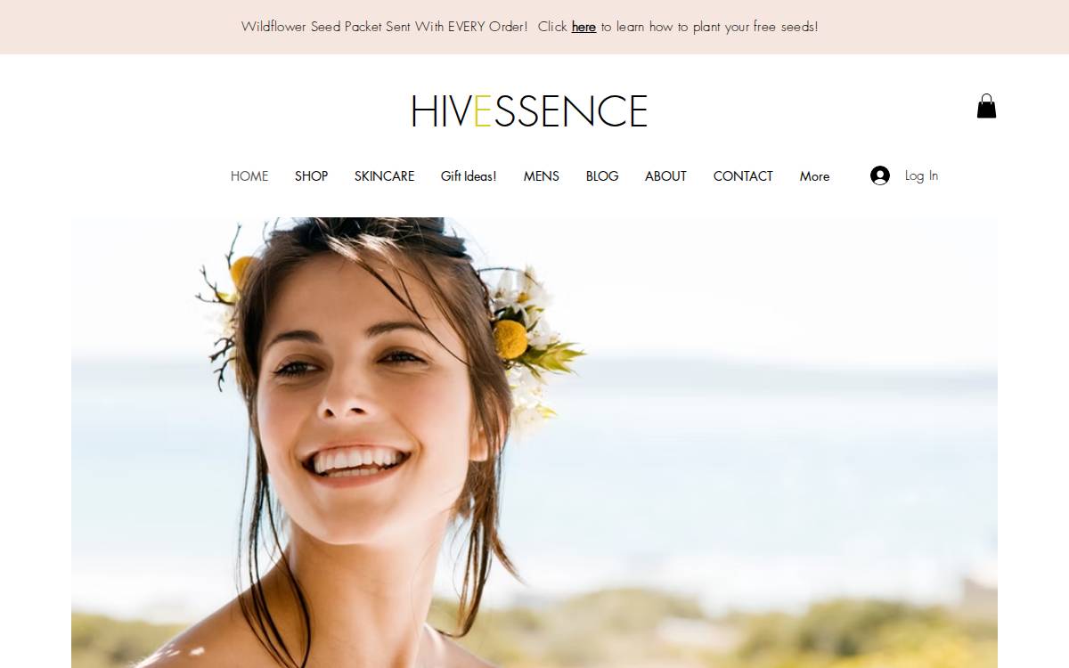 Hivessence website preview
