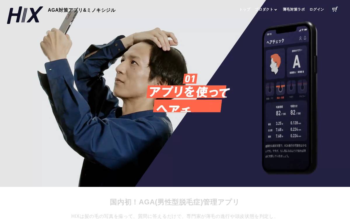 HIX website preview