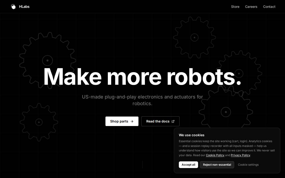 Hlabs website preview