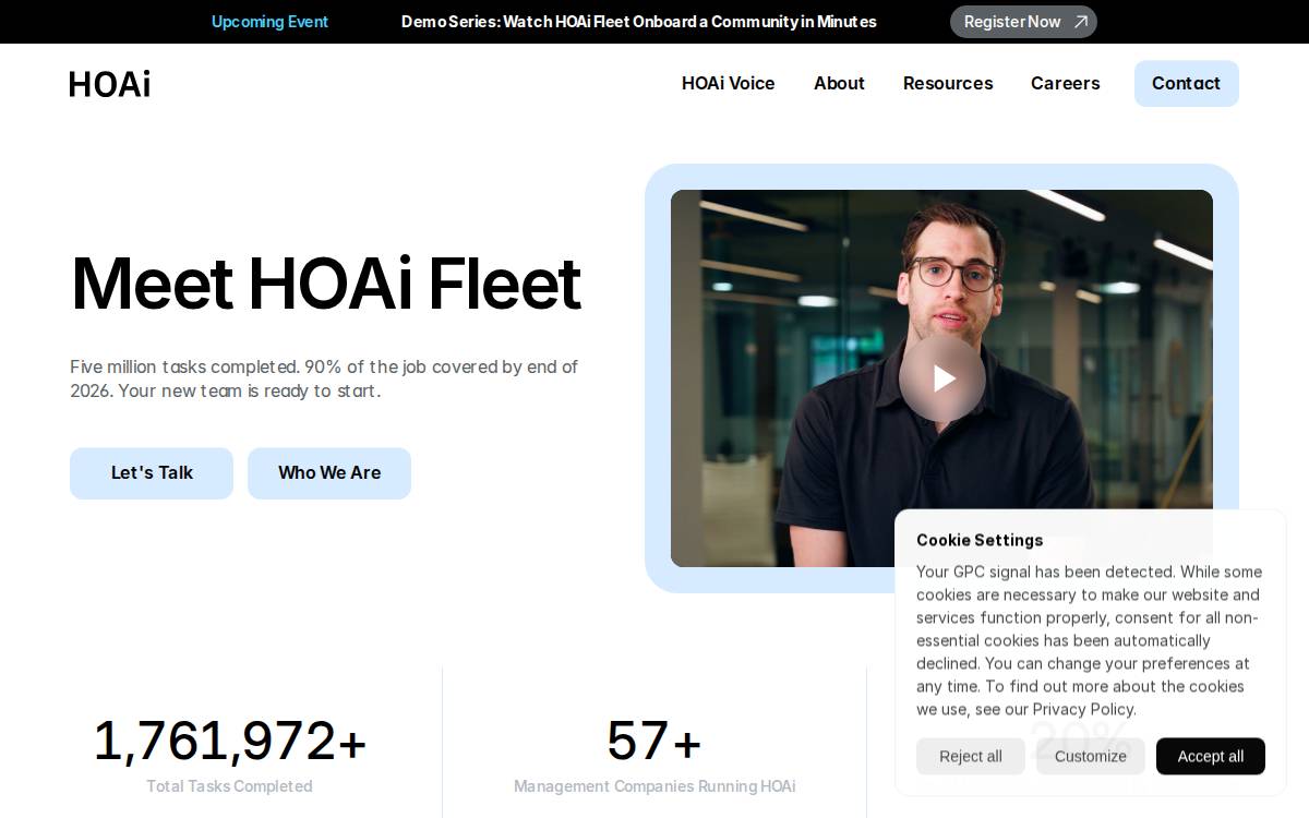 HOAi website preview