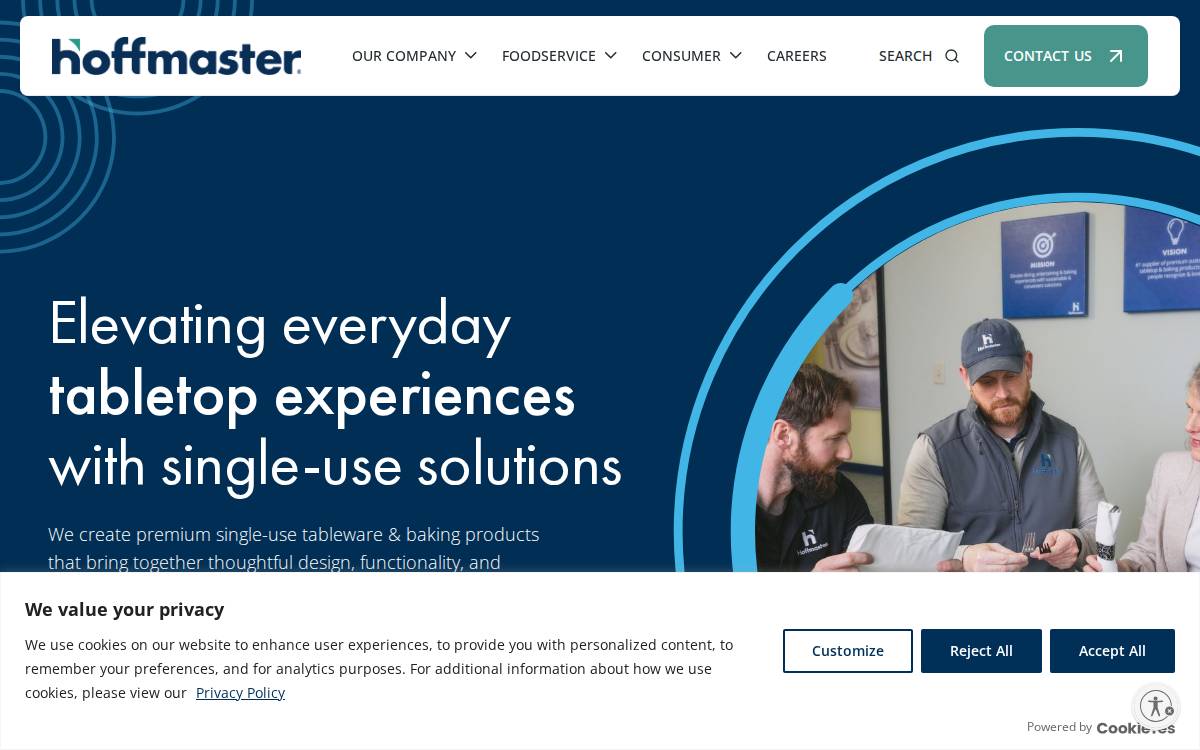 Hoffmaster website preview