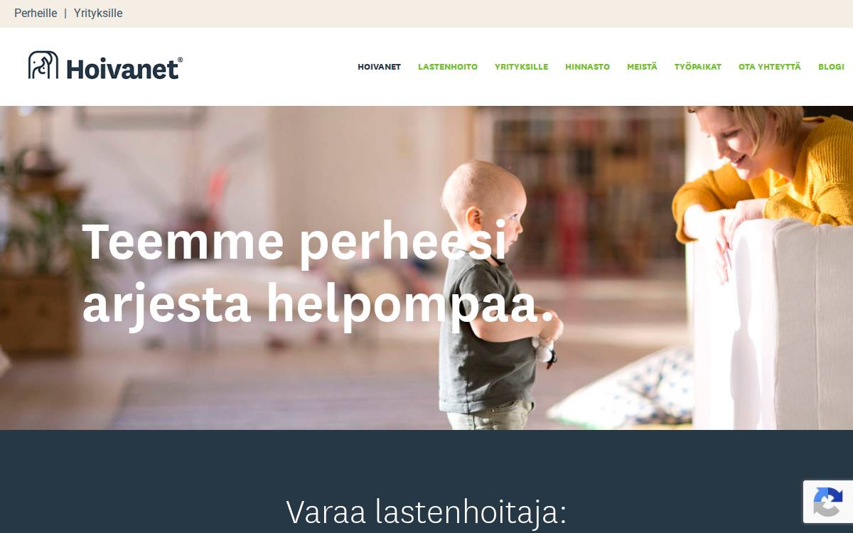 Hoivanet website preview