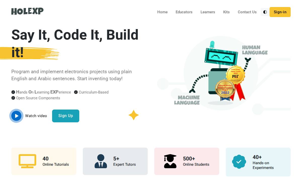 HolexP website preview