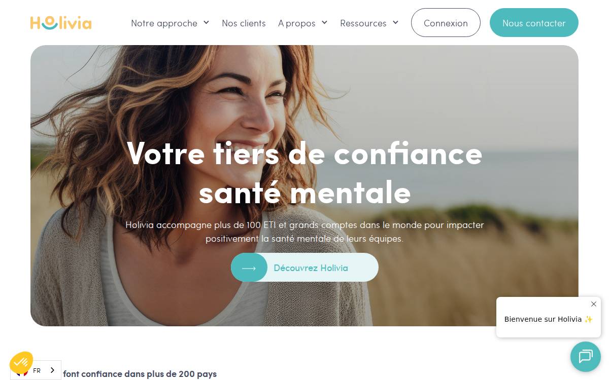 Holivia website preview
