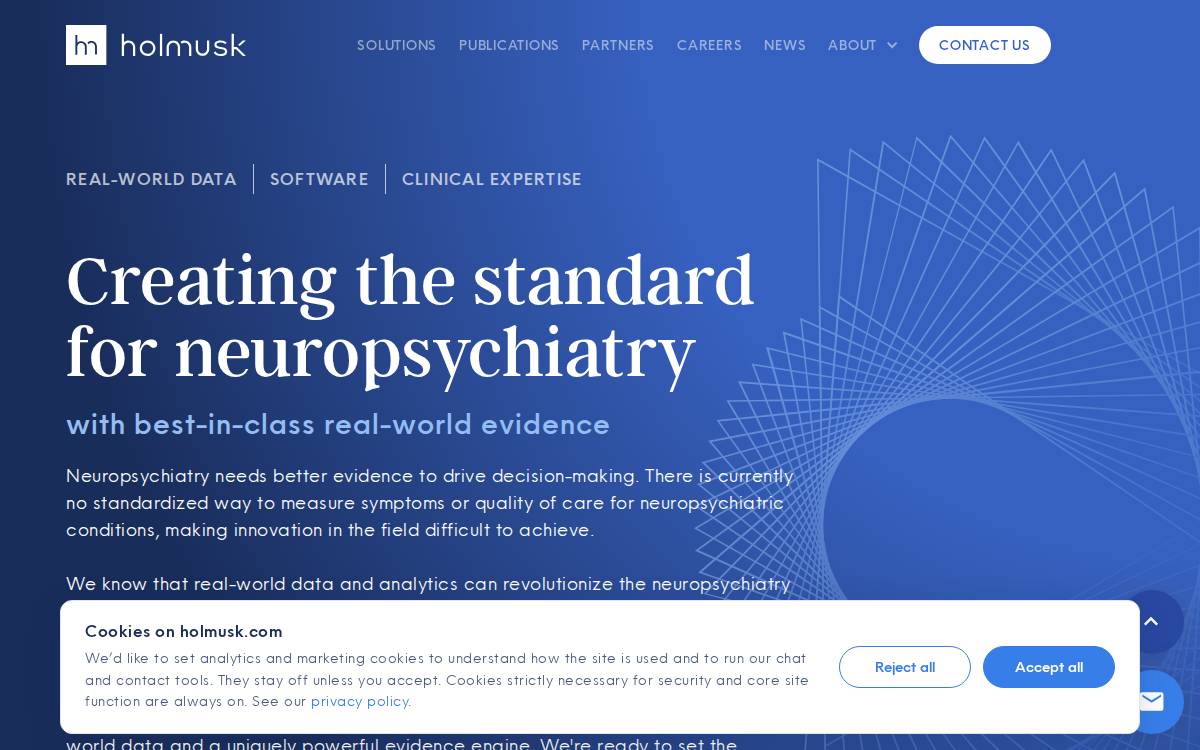 Holmusk website preview