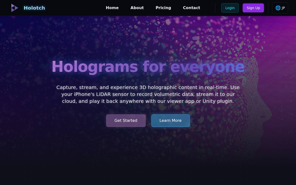 Holotch website preview