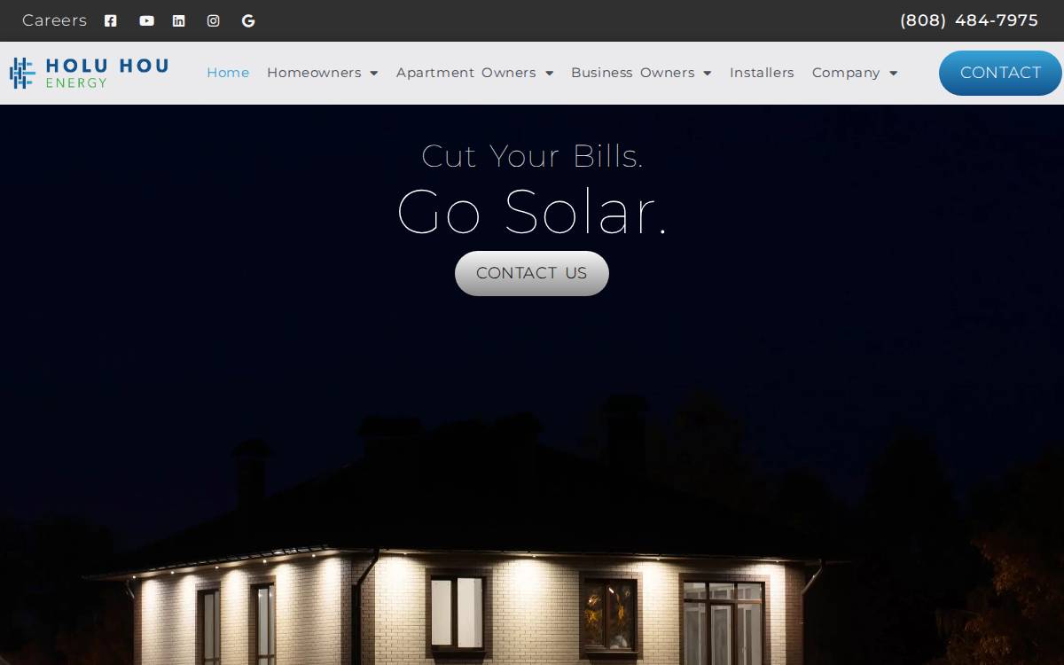 Holu Hou Energy website preview
