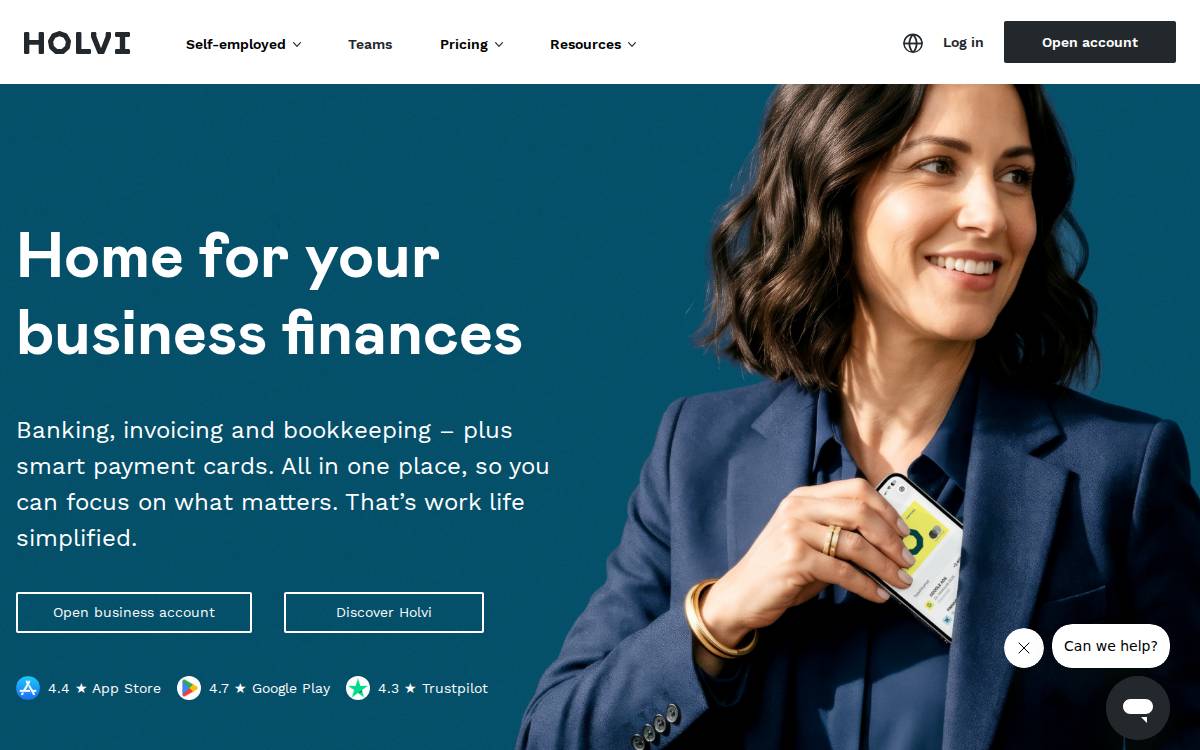 Holvi website preview