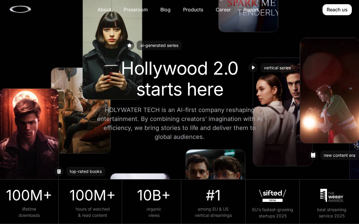 HOLYWATER TECH website preview